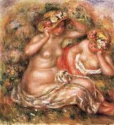 Pierre Renoir The Nudes Wearing Hats Spain oil painting artist